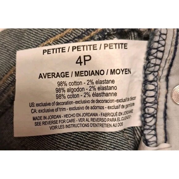 NEW Women's Size 4 Petite Blue GLORIA VANDERBILT SCULPT STRETCH JEANS 27x27 - Picture 8 of 9